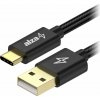 AlzaPower AluCore Charge USB-A to USB-C 2.0 3m čierny APW-CBTC2030B