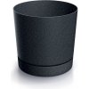 PROSPERPLAST Kvetináč TUBO P ECO WOOD antracit 29,2cm