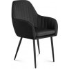 Čierna jedálenská stolička Mark Adler PRINCE 6.0 BLACK, PRINCE 6.0 BLACK SKL5