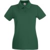 Fruit of the Loom Polokošile Lady-Fit Premium Polo, krátký rukáv, dámská COT-16303054003 L Zelená lahvově