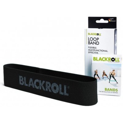 BLACKROLL Loop band - čierny extra silný odpor / 6.stupeň
