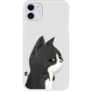 AppleMix Kryt pre Apple iPhone 12 / 12 Pro - gumový - dračia mačka