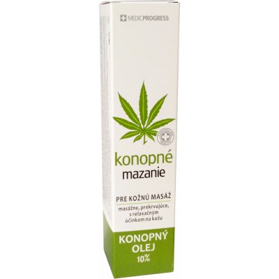 MedicProgress konopné mazanie 10% konopného oleja 100 ml