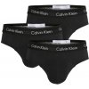 CALVIN KLEIN - 3PACK Cotton stretch čierne slipy s čiernym pásom-M (81-86 cm)