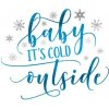 Metalický motív Baby It's Cold Outside - nalepovacie tetovanie