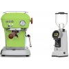 Ascaso Dream PID, Fresh Pistachio + Eureka Helios 75, grey