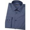 Pánska košeľa bavlnená tmavomodrá svetlý vzor - 182