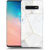 Picasee silikónový prehľadný obal pre Samsung Galaxy S10 Plus G975 - White tile