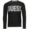 Guess svetre AMYAS LS CN SLOGAN SWEATER čierna
