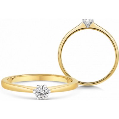 Sofia Diamonds zlatý zásnubný prsteň s diamantom UDRG46873Y H 1