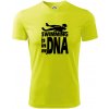 Swimming is in my DNA - Pánske tričko Fantasy športové - 3XL ( Neonová žltá )