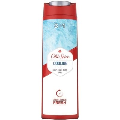 Old Spice sprchový gél a šampón 3v1 Cooling 400 ml, Cooling