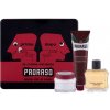 Proraso Red voda po holení 100 ml + krém na holení 150 ml + krém před holením 100 ml + plechová dóza darčeková sada