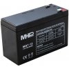 MHPower MS7-12 olověný akumulátor AGM 12V/7Ah, Faston F2 - 6,3mm