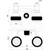 Horný doraz pre profil 40mm CP622-40