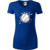 Baseball lopta v triku - Dámske tričko z organickej bavlny Origin (GOTS) - S ( Kráľovská modrá )
