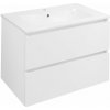 Sapho EZARA umývadlová skrinka 69,8x52x46cm, biela lesk SPH EZ701-3030