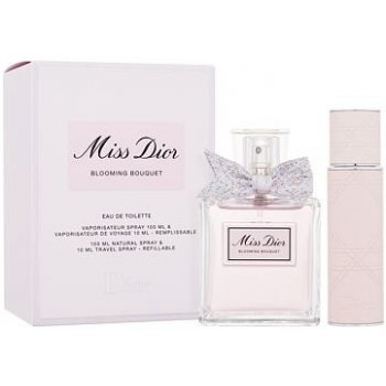 Christian Dior Miss Dior Blooming Bouquet 2023 dárková sada: EDT 100 ml + EDT v naplnitelném flakonu 10 ml