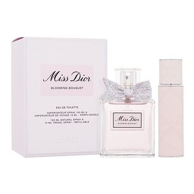 Christian Dior Miss Dior Blooming Bouquet 2023 dárková sada: EDT 100 ml + EDT v naplnitelném flakonu 10 ml