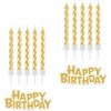 Godan Sada sviečok narodeniny happy birthday zlaté 7 cm