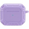 AppleKing odolný obal s karabínou pre AirPods 3 - fialový - možnosť vrátiť tovar ZADARMO do 30tich dní