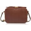 Paolo Peruzzi kabelka kabelka cez rameno z pravej kože, hnedá