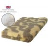 DRYBED Premium Vet Bed Swirls hnedý + žltý 100 x 75 cm