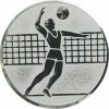 D1-A6/S - Emblém (pr.25mm) volejbal striebro