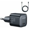 Joyroom JR-TCF02 sieťová nabíjačka 20W + kábel USB-C / Lightning, čierna