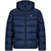 Calvin Klein Jeans Bundy LS NYLON ZIP OFF HOOD DOWN PUFFE Modrá