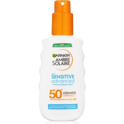 Garnier Ambre Solaire Sensitive Advanced sprej na opaľovanie pre citlivú pokožku SPF 50+ 150 ml