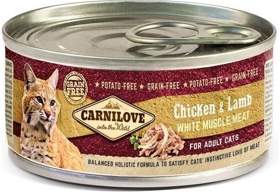 CARNILOVE cat ADULT CHICKEN lamb 100 g