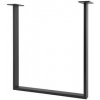 Stolová podnož 80x20 mm, Š 600 mm, V 720 mm, ocel antracit