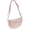 NovaKabelka.sk Reni Grande Rosa Chiara kožená talianska crossbody kabelka ružová