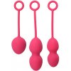 SVAKOM Nova Kegel Balls Plum Red set 3 luxusných guličiek k cvičeniu