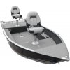 MARINE 450 Fish DLX hliníkový čln - 4,45m, 194kg - čierna ME-450FISHDLX AVV-02