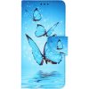 Puzdro TopQ Realme C25Y flipové Modrí motýliky 70338