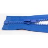 Deliteľný kostený zips - dĺžka (30 - 95 cm) - rôzne farby 95 cm kráľovská modrá bez ozdoby