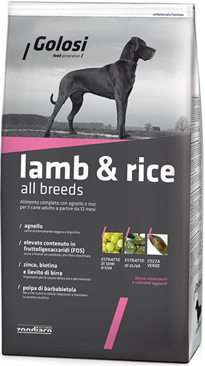 Golosi Dog Lamb & Rice All Breeds jahňacie s ryžou 12 kg