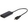 Gembird adaptér MHL (M) - HDMI (F) + microUSB (BF, 11pin), 16cm A-MHL-003