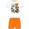 E plus M - Letné chlapčenské bavlnené pyžamo Tlapková patrola / Paw Patrol - biele 104