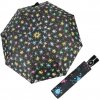DOPPLER Fiber Magic colorful - dámský plně automatický deštník černá 7441465M002