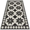 Módne vinylový koberec Módne vinylový koberec Black-and-white hviezdy dww-w0000517