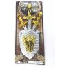 Alltoys CZ Sada Tři meče a štít lesklý stříbrný