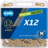 ŘETĚZ KMC X12 ZLATÝ WAXED BOX