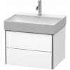 Duravit Kúpeľňová skrinka pod umývadlo XSquare 58,4x39,7x46 cm biela mat XS416101818