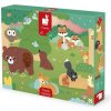 Janod Dotykové senzorické puzzle Les