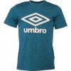 Pánske tričko Umbro, LARGE COTTON LOGO TEE tmavo zelená,biela S