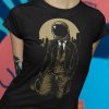 Tričko s potlačou CLASSIC ASTRONAUT Dámsky Čierna 3XL