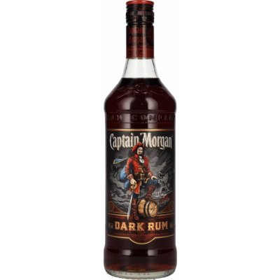 Captain Morgan Dark Rum 40% 1 l (čistá fľaša)